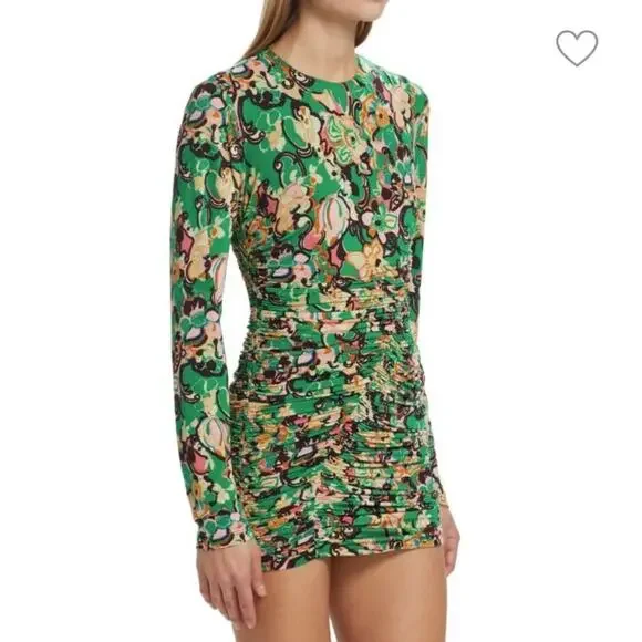 A.L.C. | Dresses | Nwt Alc Green Kiki Floral Ruched Mini Dress | Poshmark A.L.C. | Dresses | Nwt Alc Green Kiki Floral Ruched Mini Dress | Poshmark